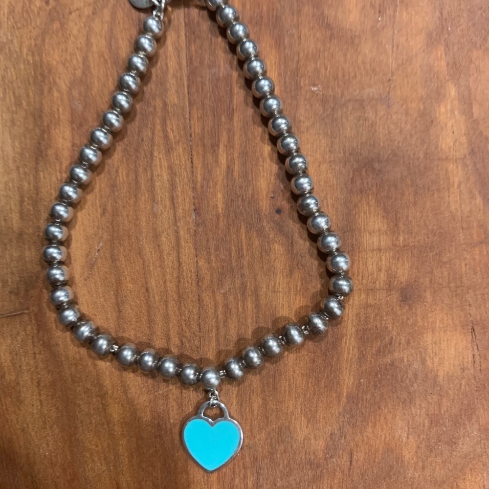 Tiffany & Co Beaded Heart Bracelet